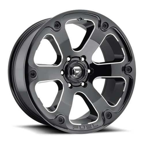 Fuel OffRoad D562 BEAST GLOSS BLACK MILLED 5X5.0 20X9 +1 78.1HB