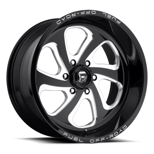 Fuel OffRoad D587 FLOW GLOSS BLACK MILLED 6X5.5 20X10 -18 108HB