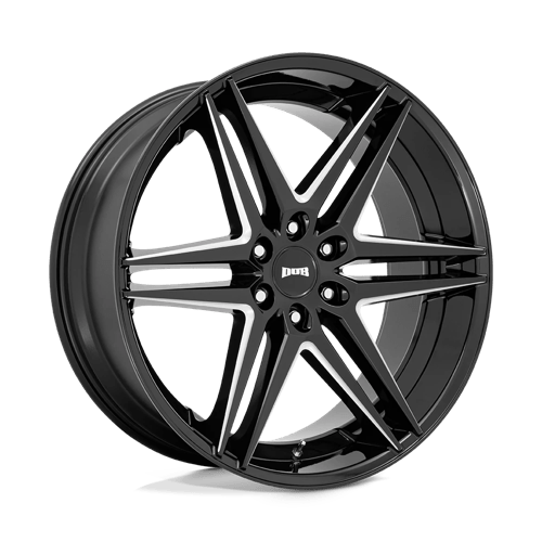 DUB S267 DIRTY DOG GLOSSY BLACK MILLED 6X135 26X10 +30 87.1HB