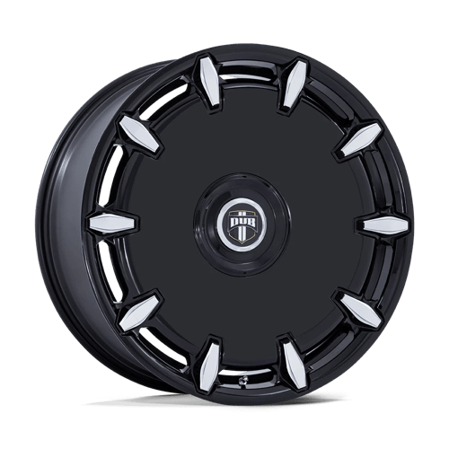 DUB DC271 CHEEF GLOSS BLACK MILLED 5X115/120 24X9 +38 74.1HB