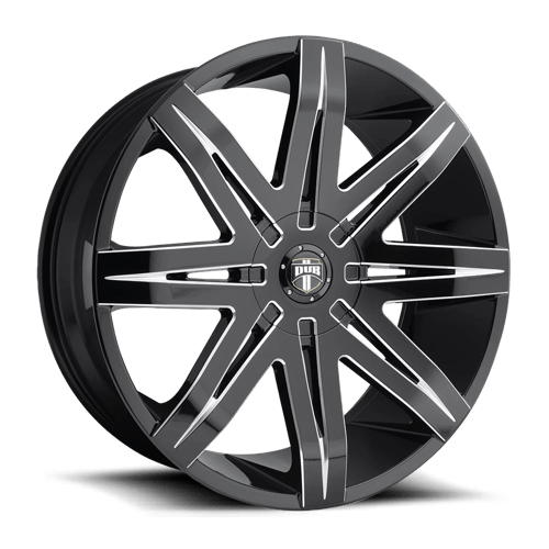 DUB S227 STACKS GLOSS BLACK MILLED BLANK 24X9.5 +15 72.56HB