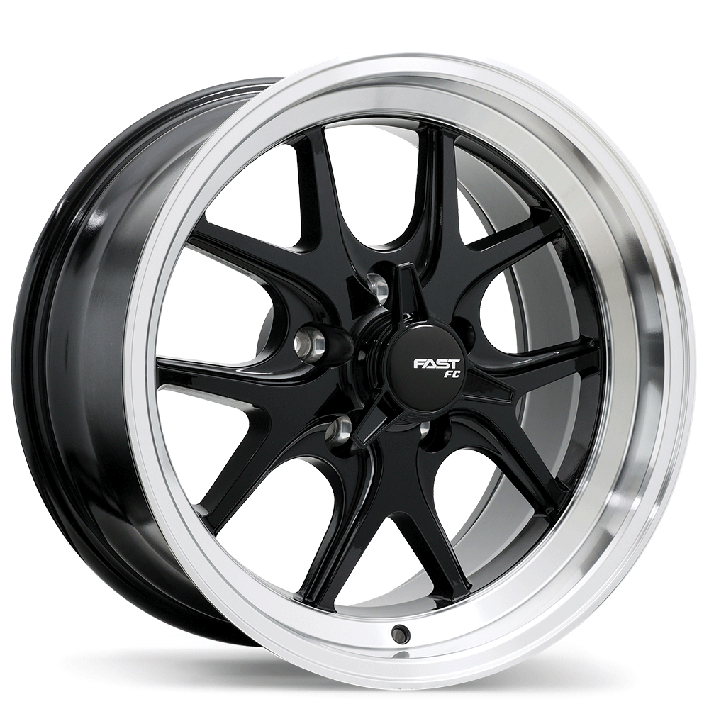 FC04V 17x9.0 5x115mm +15 71.5mm BLK / MCHL