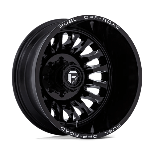 Fuel OffRoad D868 ARC DUALLY GLOSS BLACK MILLED 8X6.5 20X8.25 -227 117HB