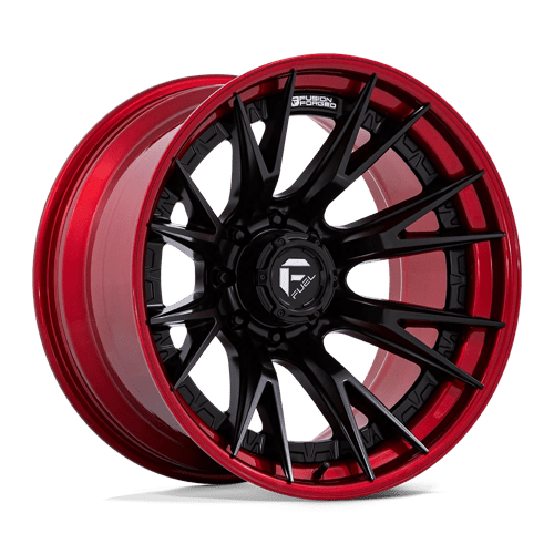 Fuel OffRoad FC402 CATALYST MATTE BLACK W/ CANDY RED LIP 8X170 20X10 -18 125.1HB
