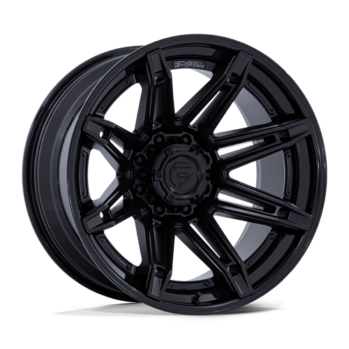Fuel OffRoad FC401 BRAWL MATTE BLACK W/ GLOSS BLACK LIP 6X5.5 22X12 -44 106.1HB