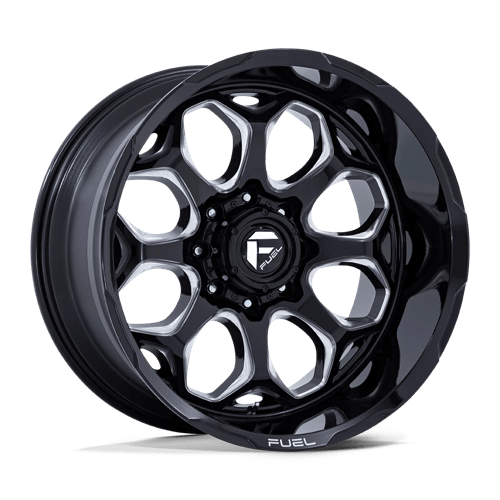 Fuel OffRoad FC862 SCEPTER GLOSS BLACK MILLED 5X5.0 22X12 -44 71.5HB