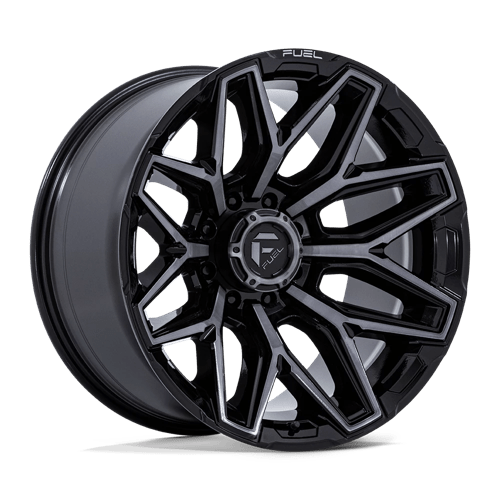 Fuel OffRoad FLUX GLOSS BLACK BRUSH FC GRAY DDT 8X180 20X9 +1 124.2HB