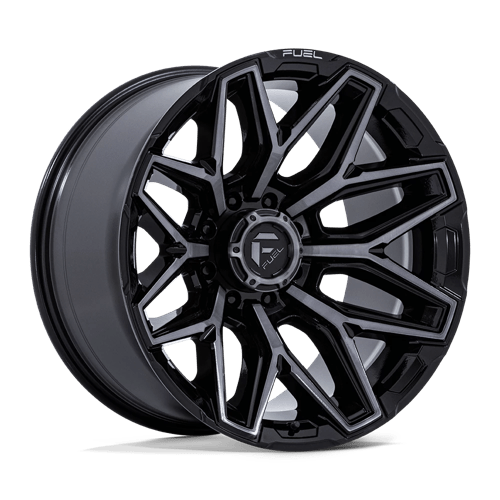 Fuel OffRoad FLUX GLOSS BLACK BRUSH FC GRAY DDT 8X180 20X10 -18 124.2HB