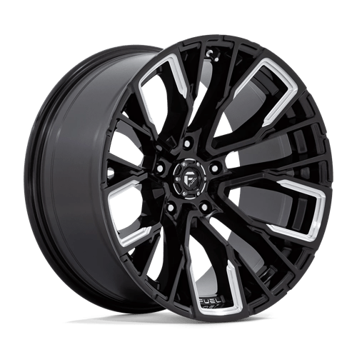 Fuel OffRoad D849 REBAR GLOSS BLACK MILLED 5X5.0 20X10 -18 71.5HB