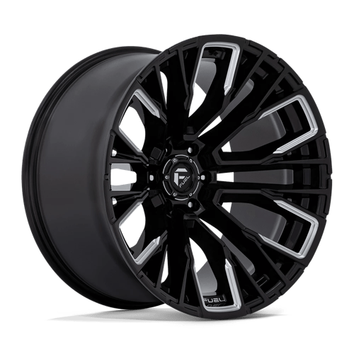 Fuel OffRoad D849 REBAR GLOSS BLACK MILLED 6X5.5 22X12 -44 106.1HB