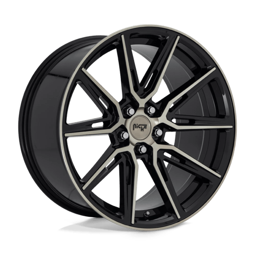 Niche M219 GEMELLO GLOSS MACHINED DOUBLE DARK TINT 5X112 20X10.5 +40 66.56HB