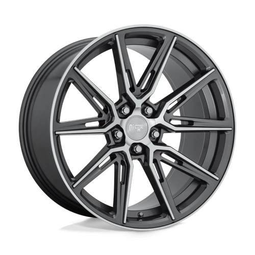Niche M220 GEMELLO GLOSS ANTHRACITE MACHINED 5X115 20X10.5 +20 71.5HB