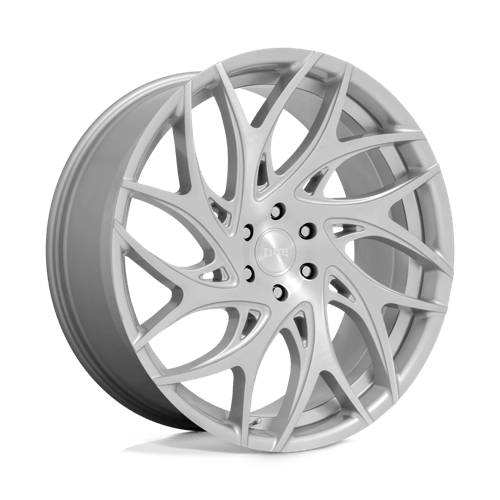 DUB S261 G.O.A.T. SILVER BRUSHED FACE 5X115 24X10 +15 71.5HB