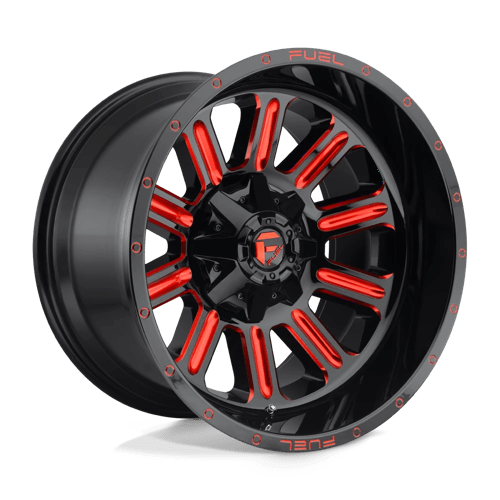 Fuel OffRoad D621 HARDLINE GLOSS BLACK RED TINTED CLEAR 6X135/5.5 20X10 -18 106.1HB