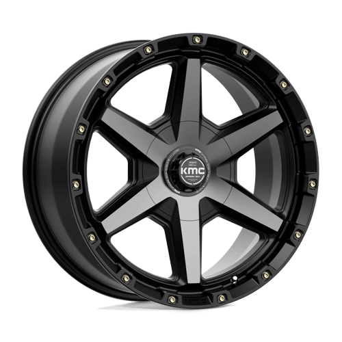KMC KM101 TEMPO SATIN BLACK W/ GRAY TINT 6X135/5.5 20X9 +18 106.1HB