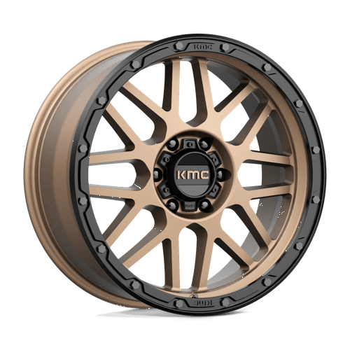 KMC KM535 GRENADE OFF-ROAD MATTE BRONZE W/ MATTE BLACK LIP 6X5.5 20X9 +18 106.1HB