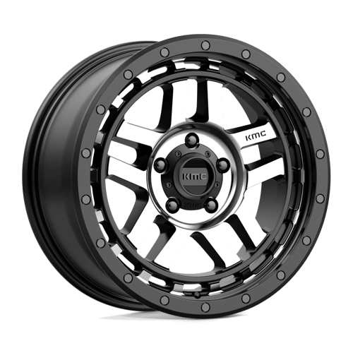 KMC KM540 RECON SATIN BLACK MACHINED 5X150 18X8.5 +18 110.1HB