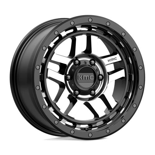 KMC KM540 RECON SATIN BLACK MACHINED 6X120 18X8.5 +18 66.9HB
