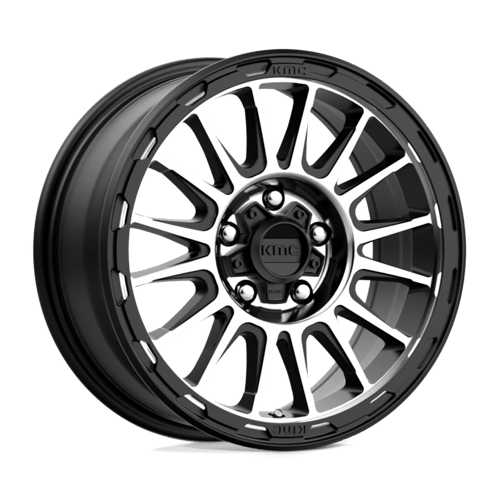 KMC KM542 IMPACT SATIN BLACK MACHINED 5X150 16X8 +0 110.1HB