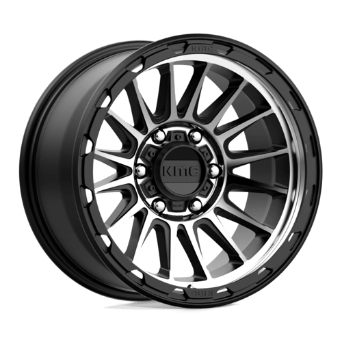 KMC KM542 IMPACT SATIN BLACK MACHINED 6X5.5 17X9 -12 106.1HB