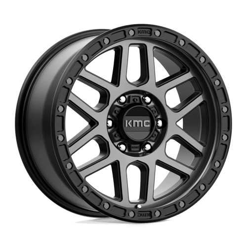 KMC KM544 MESA SATIN BLACK W/ GRAY TINT 6X4.5 18X9 +18 66.06HB