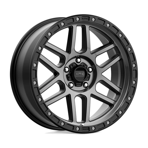 KMC KM544 MESA SATIN BLACK W/ GRAY TINT 5X5.0 17X9 -12 71.5HB