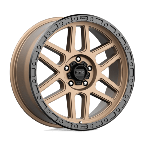 KMC KM544 MESA MATTE BRONZE W/ BLACK LIP 5X5.0 17X9 +18 71.5HB