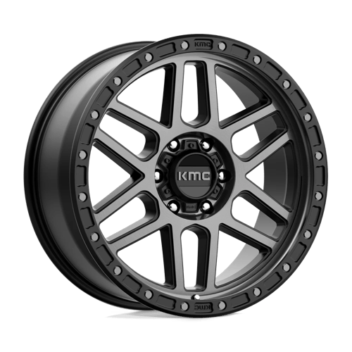 KMC KM544 MESA SATIN BLACK W/ GRAY TINT 6X5.5 17X8.5 +0 106.1HB