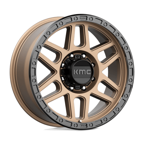 KMC KM544 MESA MATTE BRONZE W/ BLACK LIP 8X6.5 20X9 +18 125.1HB