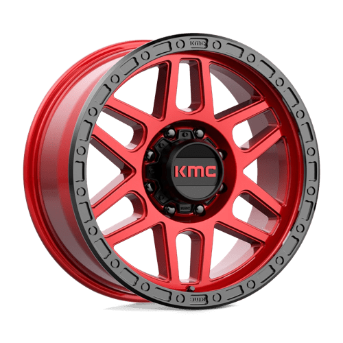 KMC KM544 MESA CANDY RED W/ BLACK LIP 8X180 20X9 +0 124.2HB