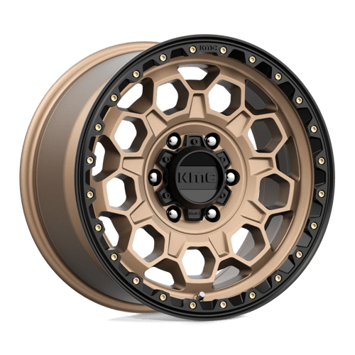 KMC KM545 TREK MATTE BRONZE W/ BLACK LIP 6X5.5 17X9 +18 106.1HB