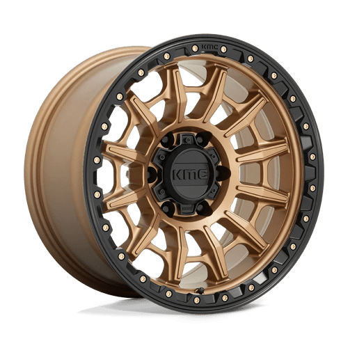 KMC KM547 CARNAGE MATTE BRONZE W/ BLACK LIP 6X5.5 17X9 +0 106.1HB