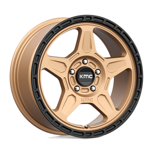 KMC KM721 ALPINE MATTE BRONZE W/ BLACK LIP 5x114.3 17X8 +38 72.56HB