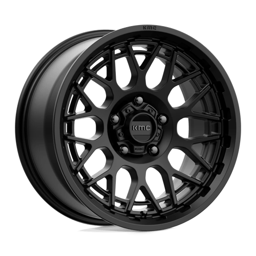 KMC KM722 TECHNIC SATIN BLACK 5X5.0 17X8.5 +18 71.5HB