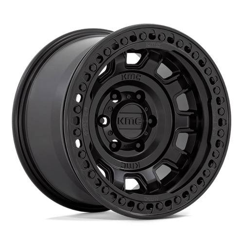 KMC KM236 TANK BEADLOCK SATIN BLACK 6X5.5 17X9 -15 108HB