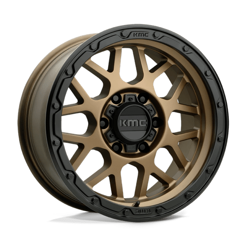 KMC KM535 GRENADE OFF-ROAD MATTE BRONZE W/ MATTE BLACK LIP 6X5.5 18X8.5 +0 106.1HB