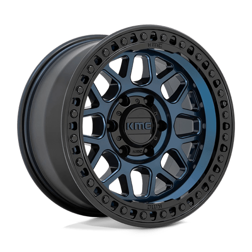 KMC KM549 GRS MIDNIGHT BLUE W/ GLOSS BLACK LIP 5X150 17X8.5 +0 110.1HB