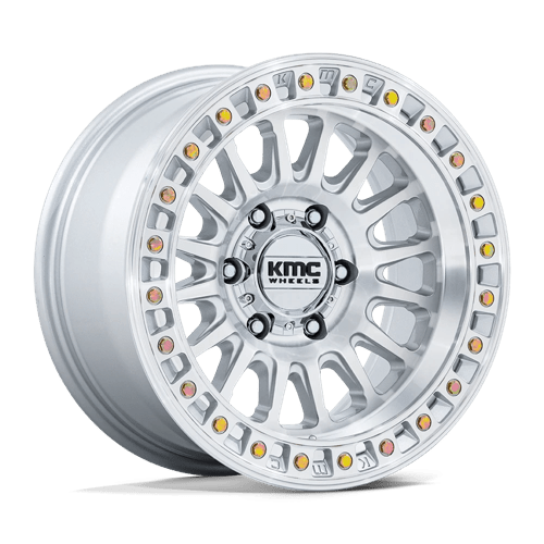KMC KM552 IMS GLOSS SILVER W/ MACHINED FACE 5X5.0 17X8.5 -10 71.5HB