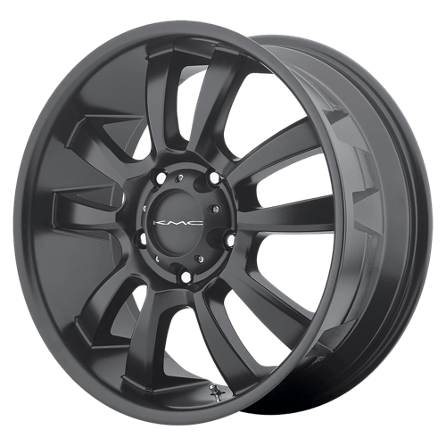 KMC KM673 SKITCH SATIN BLACK 6X5.5 24X9.5 +30 100.3HB