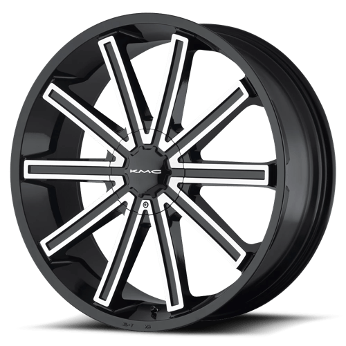 KMC KM681 NERVE GLOSS BLACK MACHINED 5X115/120 20X8.5 +15 74.1HB