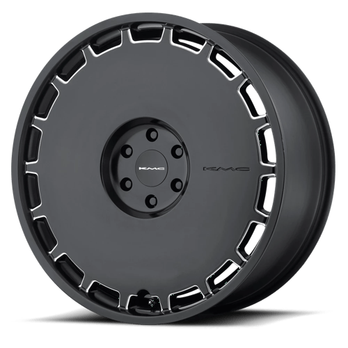 KMC KM689 SKILLET SATIN BLACK MILLED BLANK 22X9 +38 72.56HB