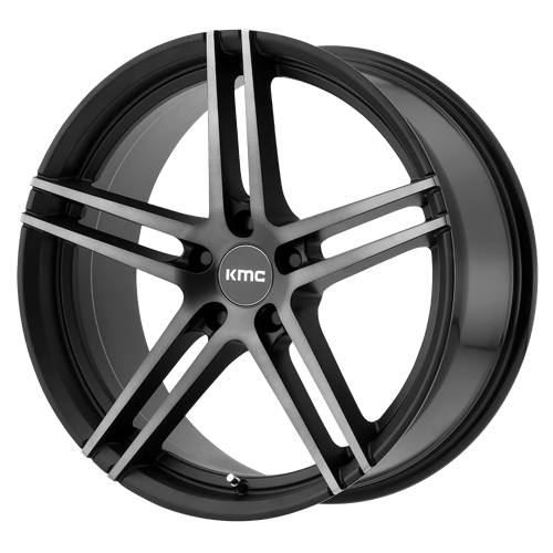 KMC KM703 MONOPHONIC SATIN BLACK W/ TITANIUM BLACK FACE 5x114.3 20X10 +45 72.56HB