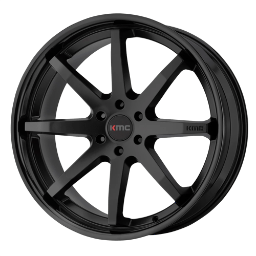 KMC KM715 REVERB SATIN BLACK W/ GLOSS BLACK LIP 5x114.3 20X9 +30 72.56HB