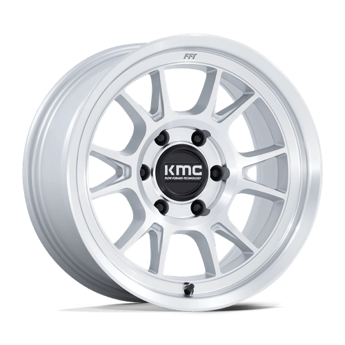 KMC KM729 RANGE GLOSS SILVER W/ MACHINED FACE 6X5.5 17X8.5 +0 106.1HB