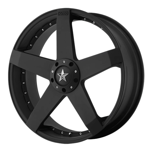 KMC KM775 ROCKSTAR CAR MATTE BLACK 5X115/120 17X7.5 +21 74.1HB