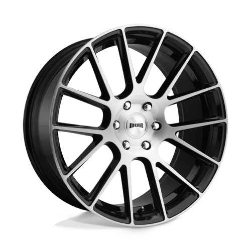 DUB S206 LUXE GLOSS BLACK BRUSHED 6X5.5 22X9.5 +30 78.1HB
