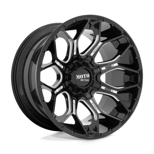 Moto Metal MO808 SNIPER GLOSS BLACK MILLED 6X135/5.5 20X10 -18 106.1HB