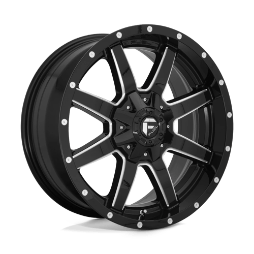 Fuel OffRoad D610 MAVERICK GLOSS BLACK MILLED 8X180 18X9 +20 124.2HB