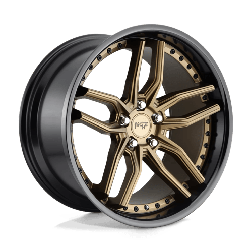 Niche M195 METHOS MATTE BRONZE BLACK BEAD RING 5X112 20X9 +38 66.56HB