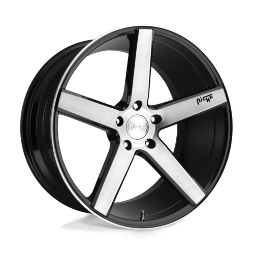 Niche M124 MILAN GLOSS BLACK BRUSHED 5X120 20X8.5 +35 72.56HB